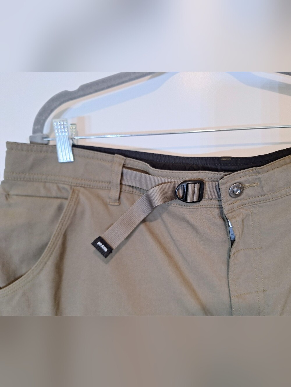 PrAna Zion Stretch Cargo Hiking Shorts 40/08 Olive Green Outdoors Gorpcore - Picture 6 of 16